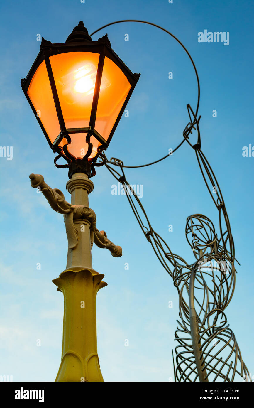 Beacon of Hope statue in Belfast City Centre Stock Photo