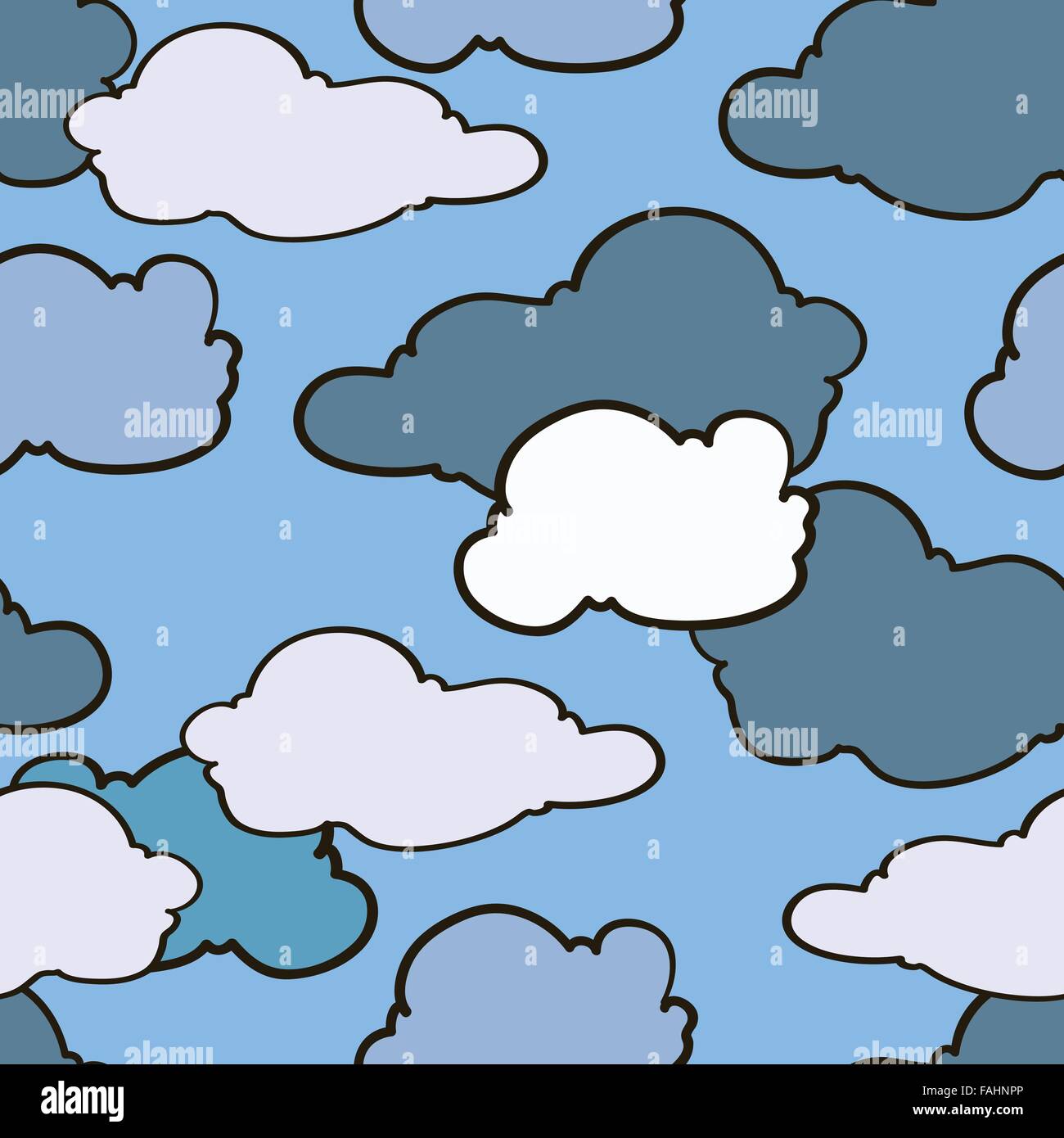 sky with clouds, seamless pattern Stock Vector Image & Art - Alamy