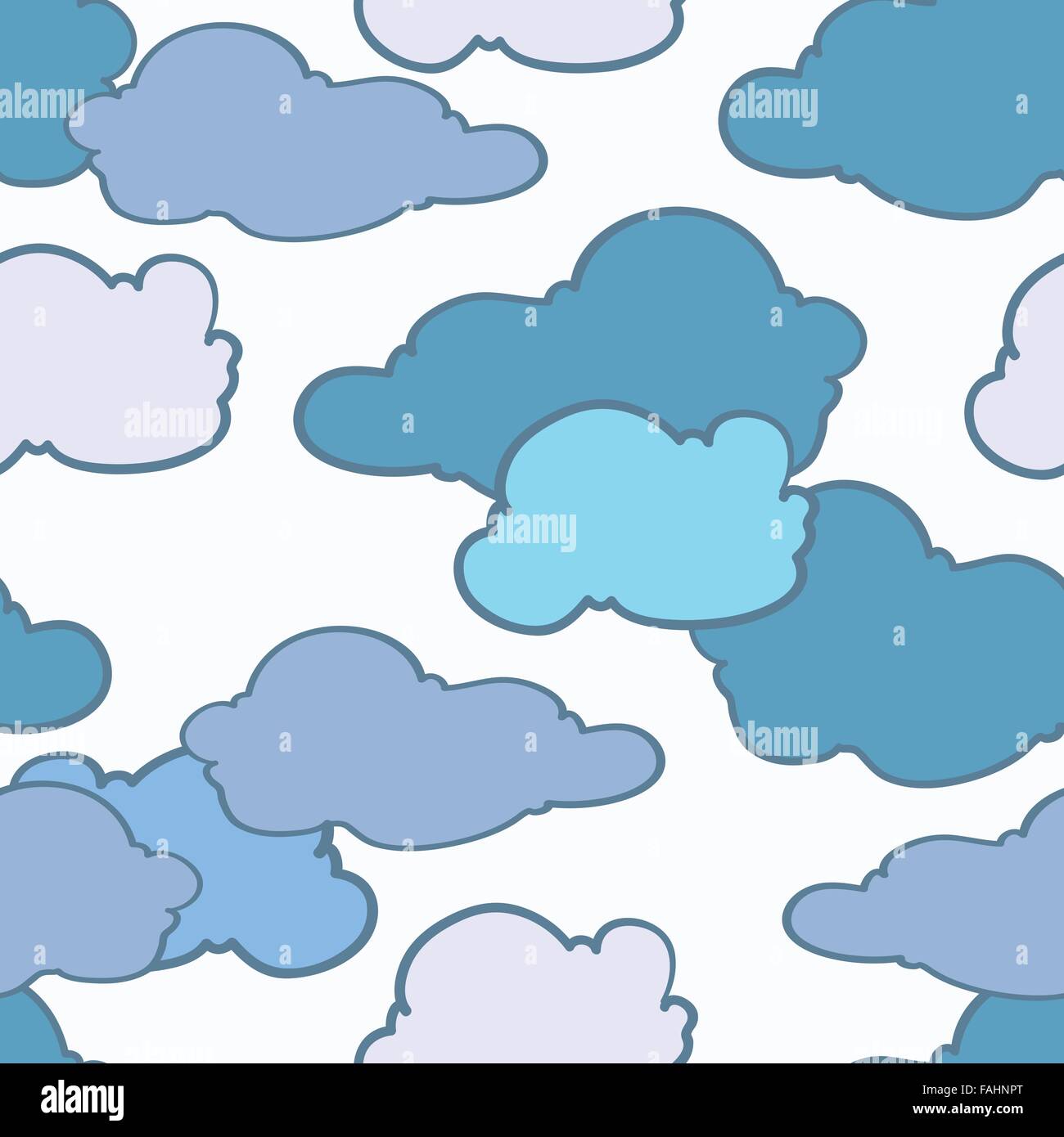 sky with clouds, seamless pattern Stock Vector Image & Art - Alamy