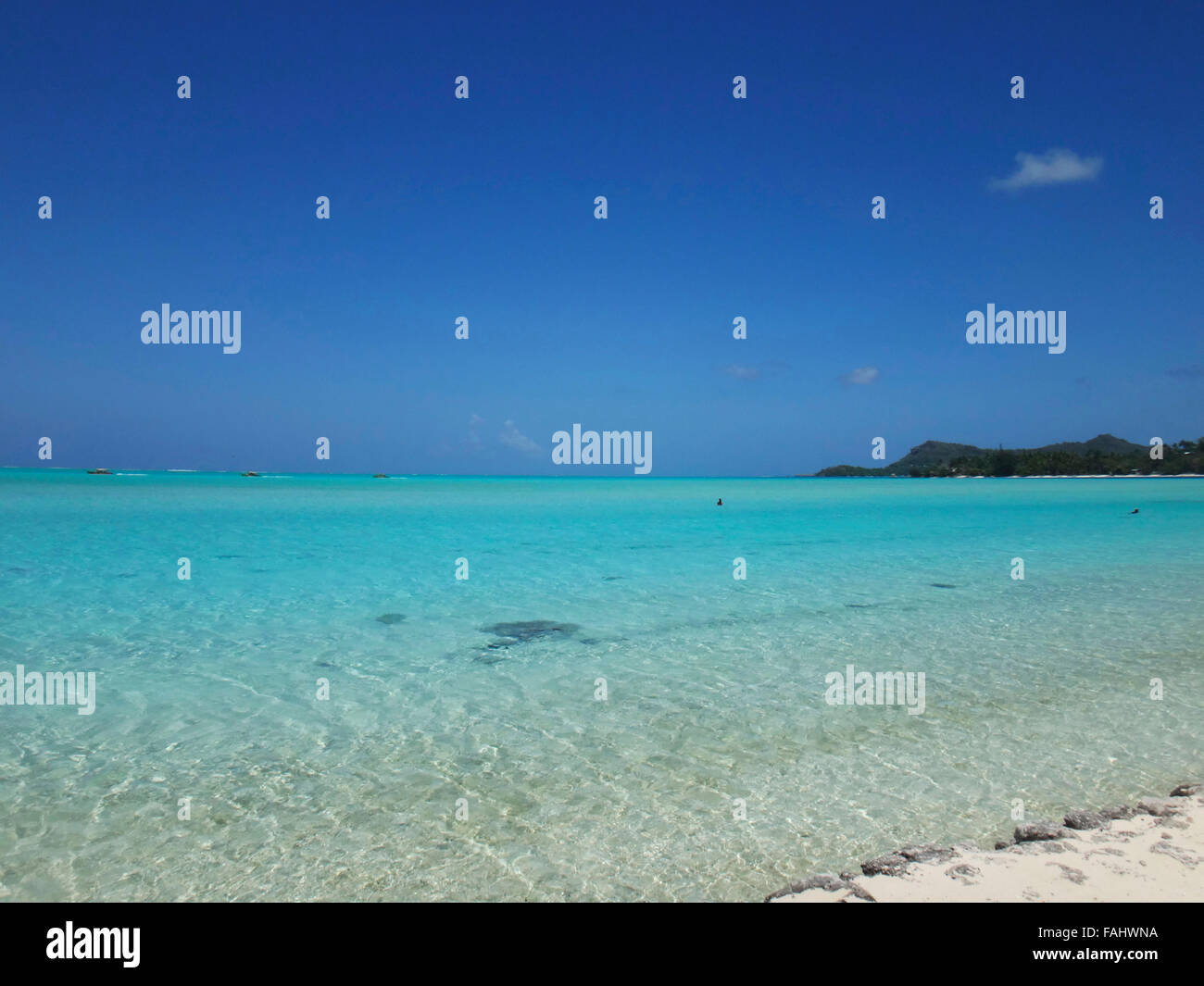 View of Matira Beach, Bora Bora, French Polynesia Stock Photo - Alamy
