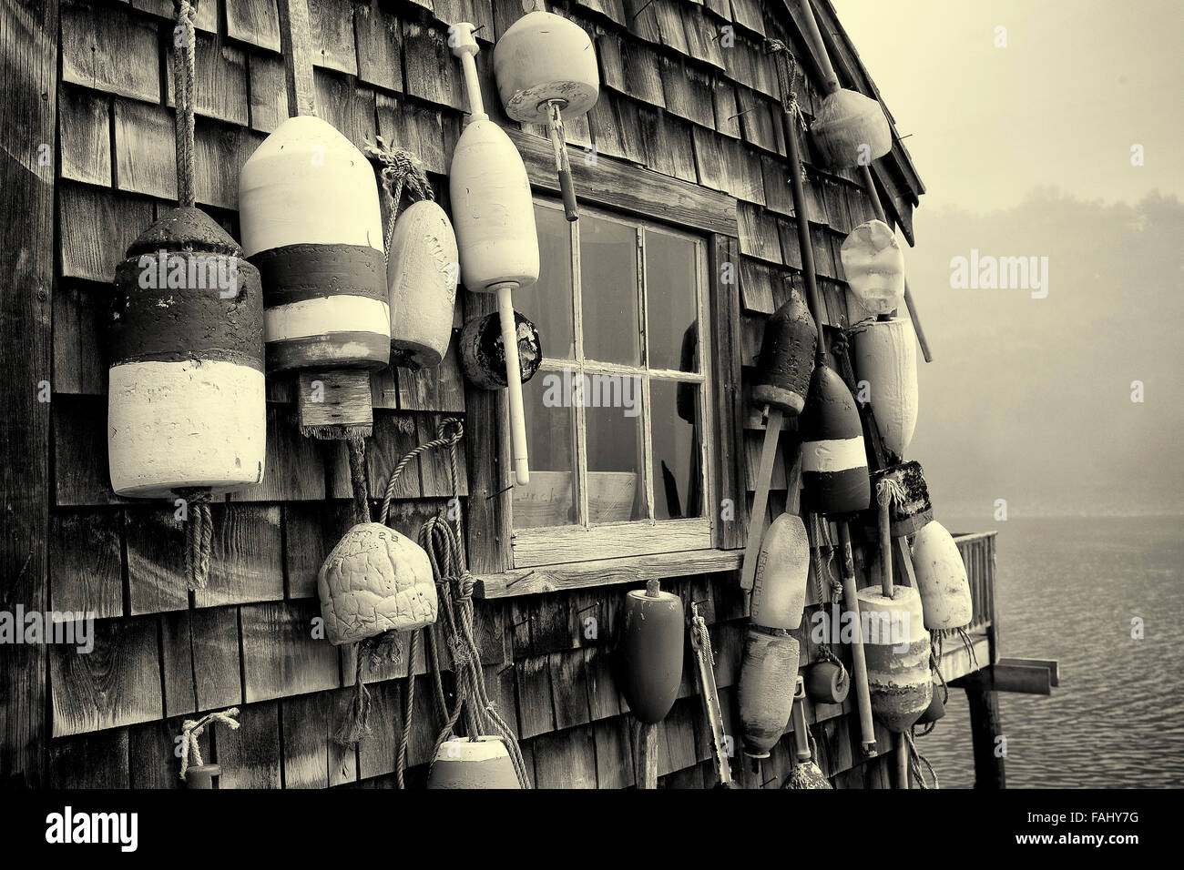 Fishing shack in York, Maine Stock Photo Alamy