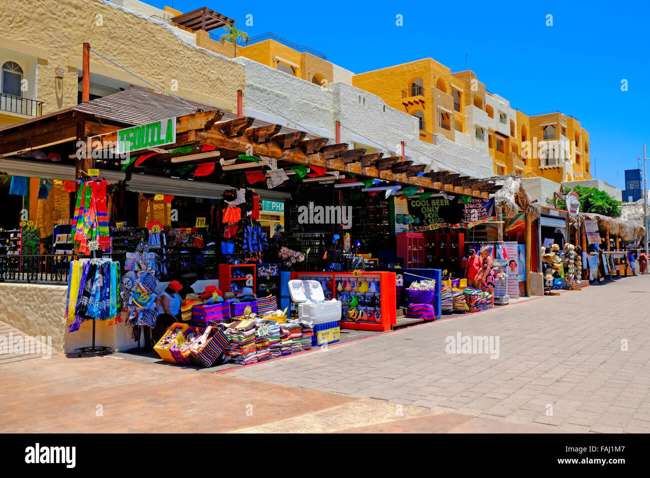 Shopping Area Cabo San Lucas Mexico Pacific Ocean Stock Photo Alamy