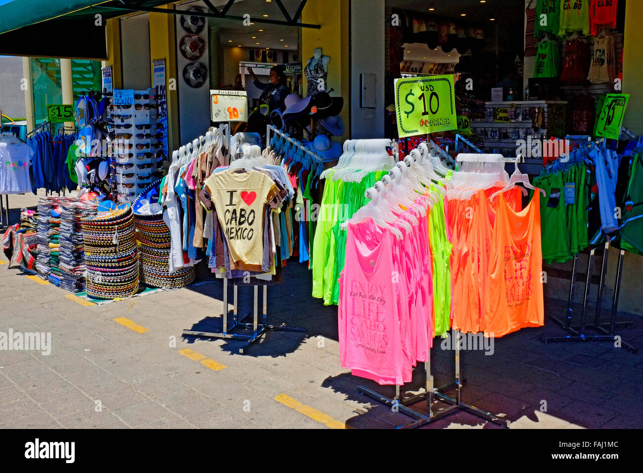 Souvenirs Gifts Cabo San Lucas Mexico Pacific Ocean Stock Photo Alamy