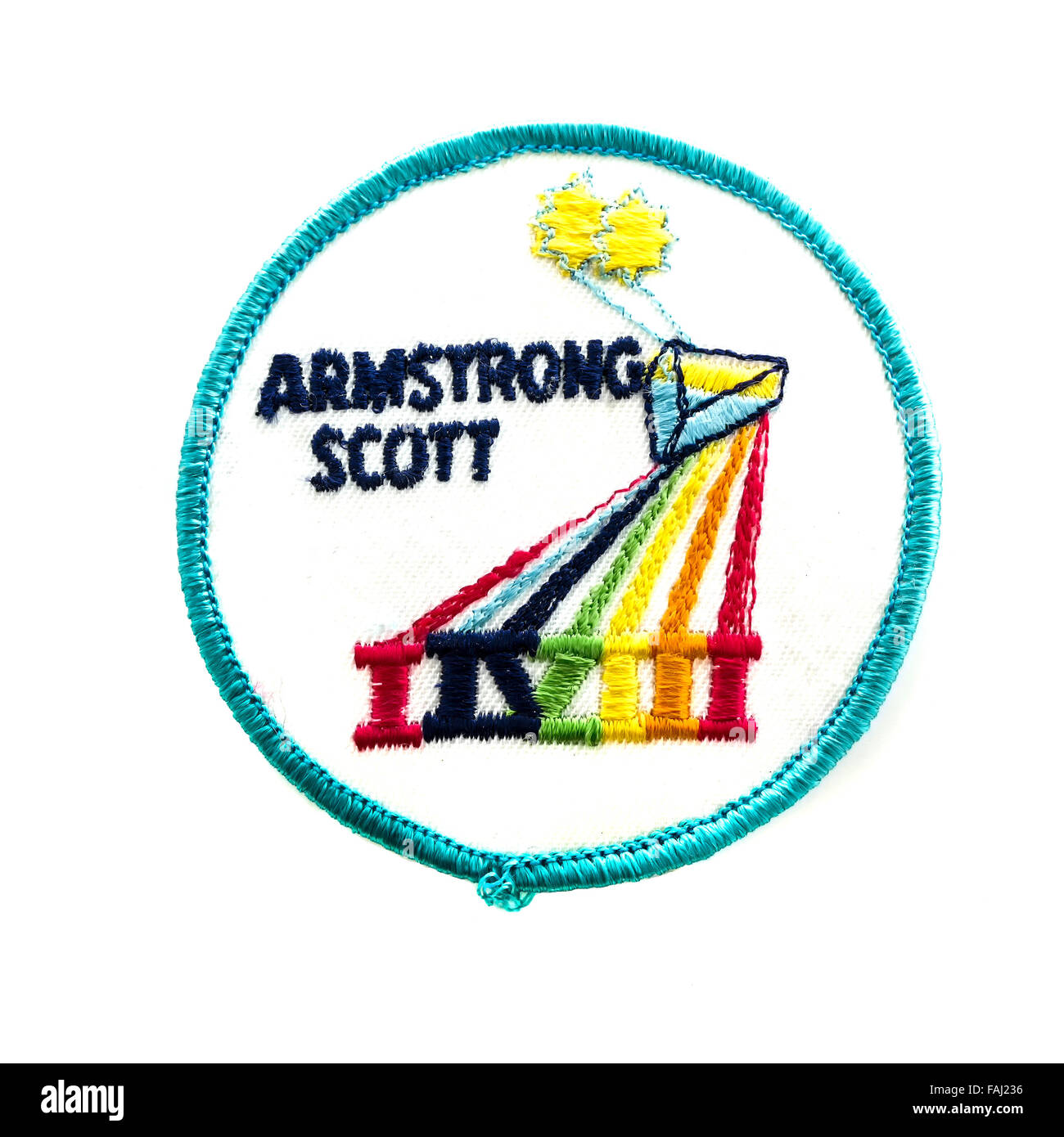 Gemini 8 Mission Badge on a white background Stock Photo