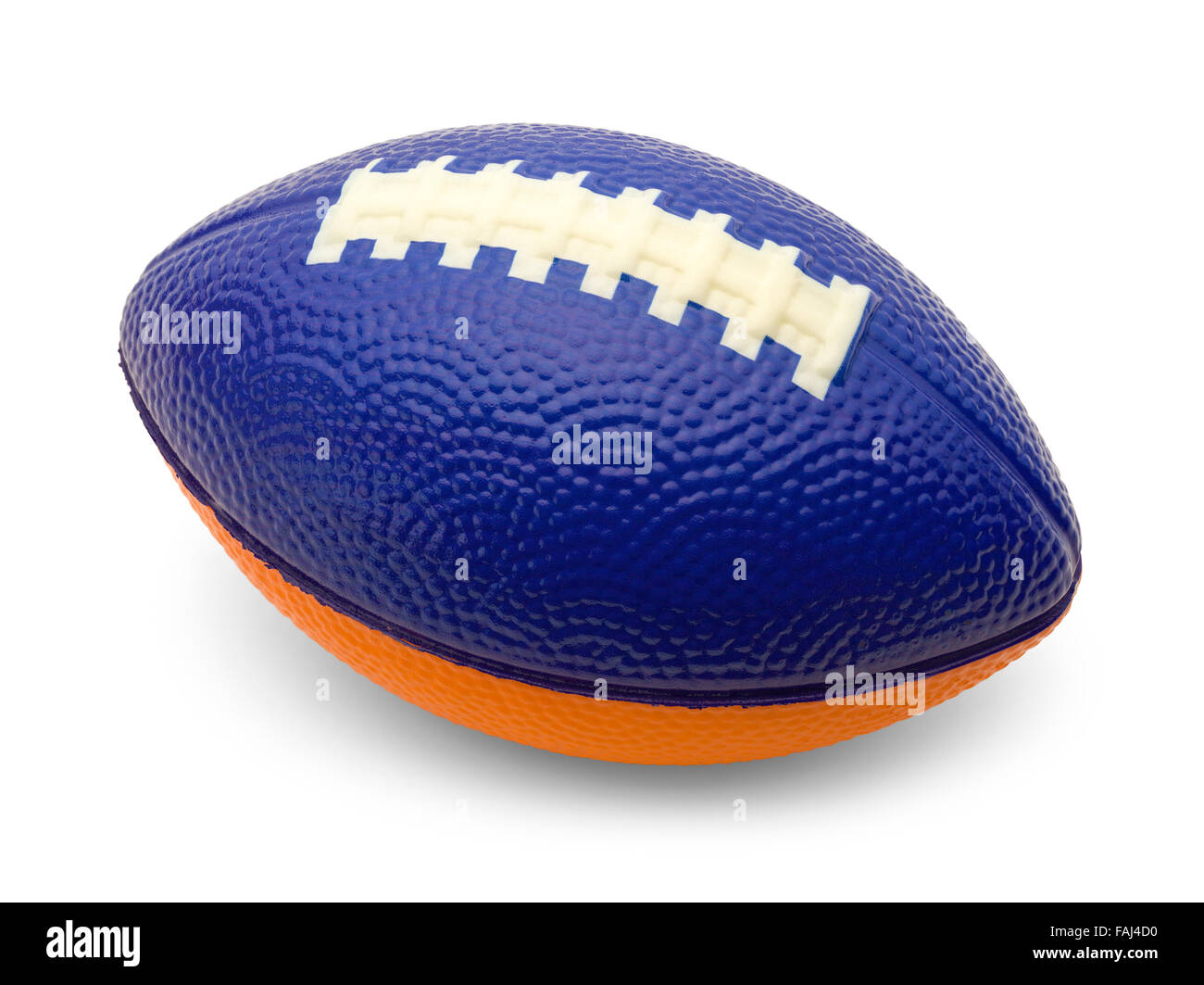 Kids Toy Foam Football Isolated on a White Background. Stock Photo