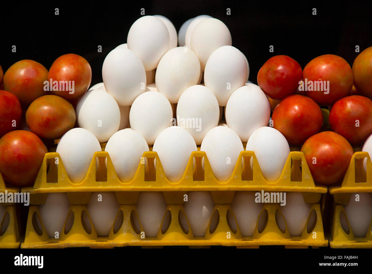 Eggs and tomatoes, Pune, India Stock Photo Alamy