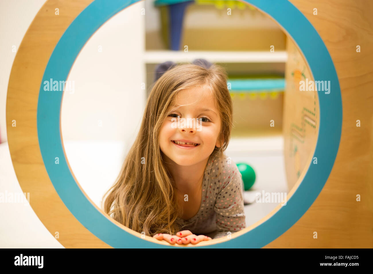 Little girl at the playground Stock Photo - Alamy