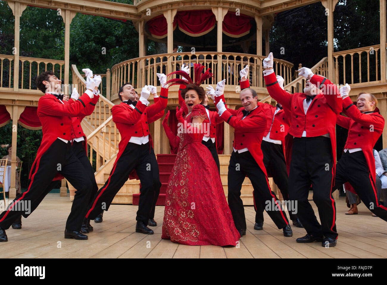 Musical Hello Dolly! at the Regent's Park Open Air Theatre, London with Samantha Spiro as Dolly
