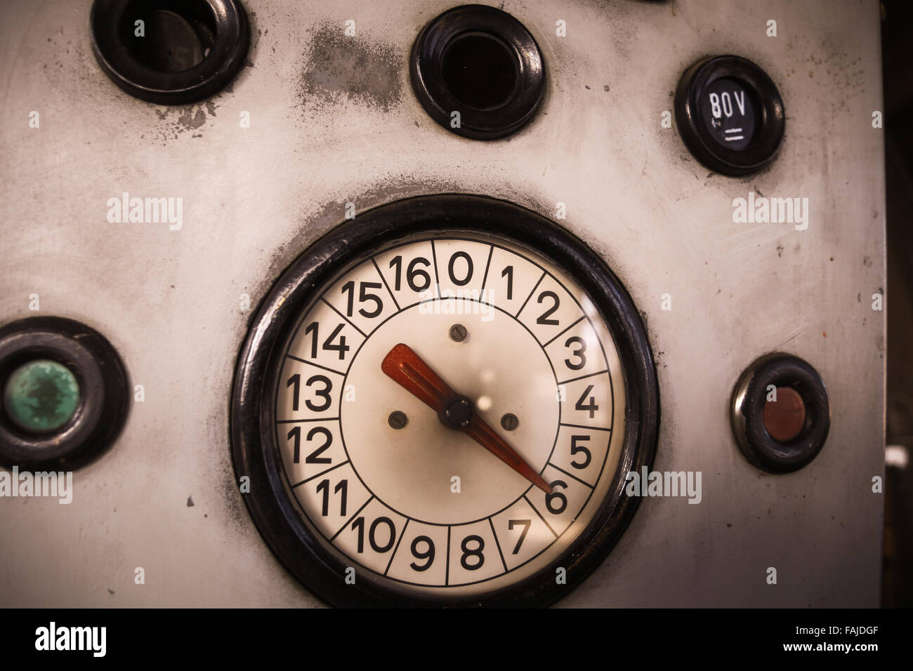Color close up shot of an old pressure gauge Stock Photo - Alamy
