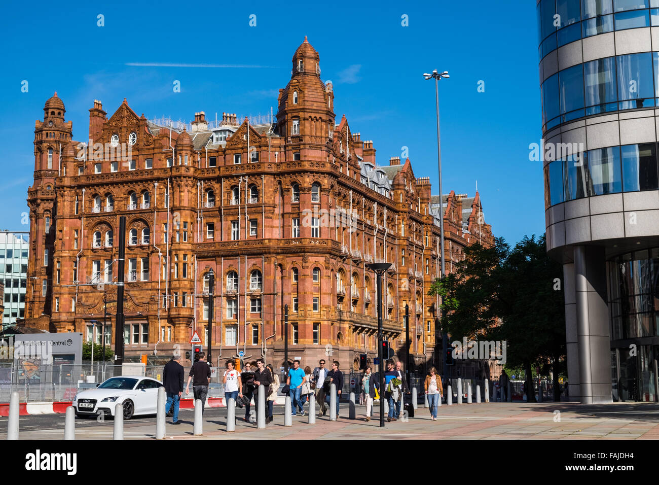 The Rear Elevation of the Midland Hotel, Manchester, UK. Stock Photo