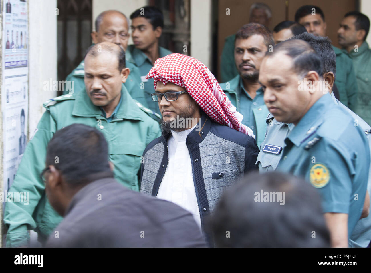 Dhaka Bangladesh 31st Dec 2015 Bangladesh Police Officials Escort Some Of Those Accused In 5679