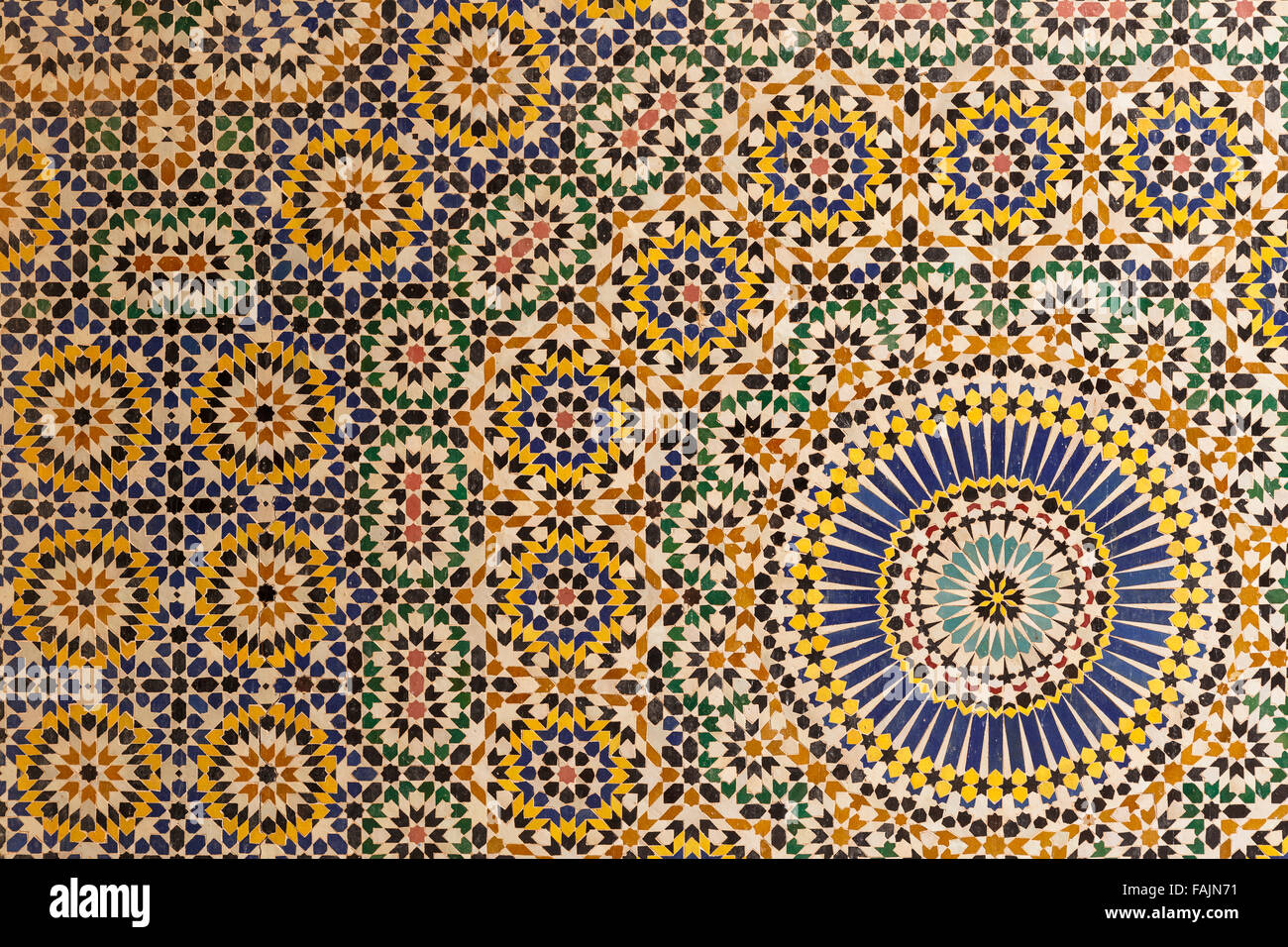 Detail. Telouet kasbah. Morocco. North Africa. Stock Photo