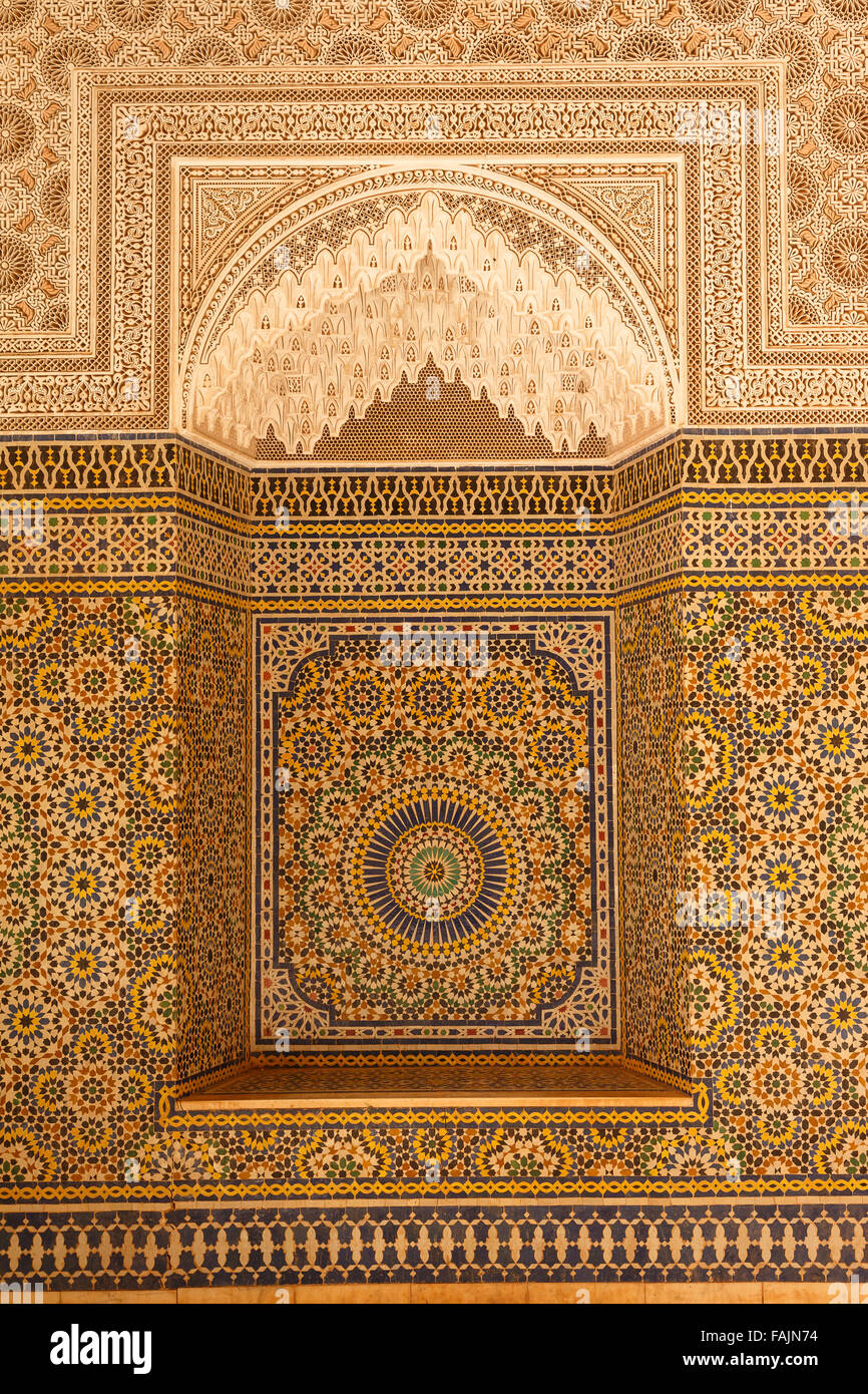 Detail. Telouet kasbah. Morocco. North Africa. Stock Photo