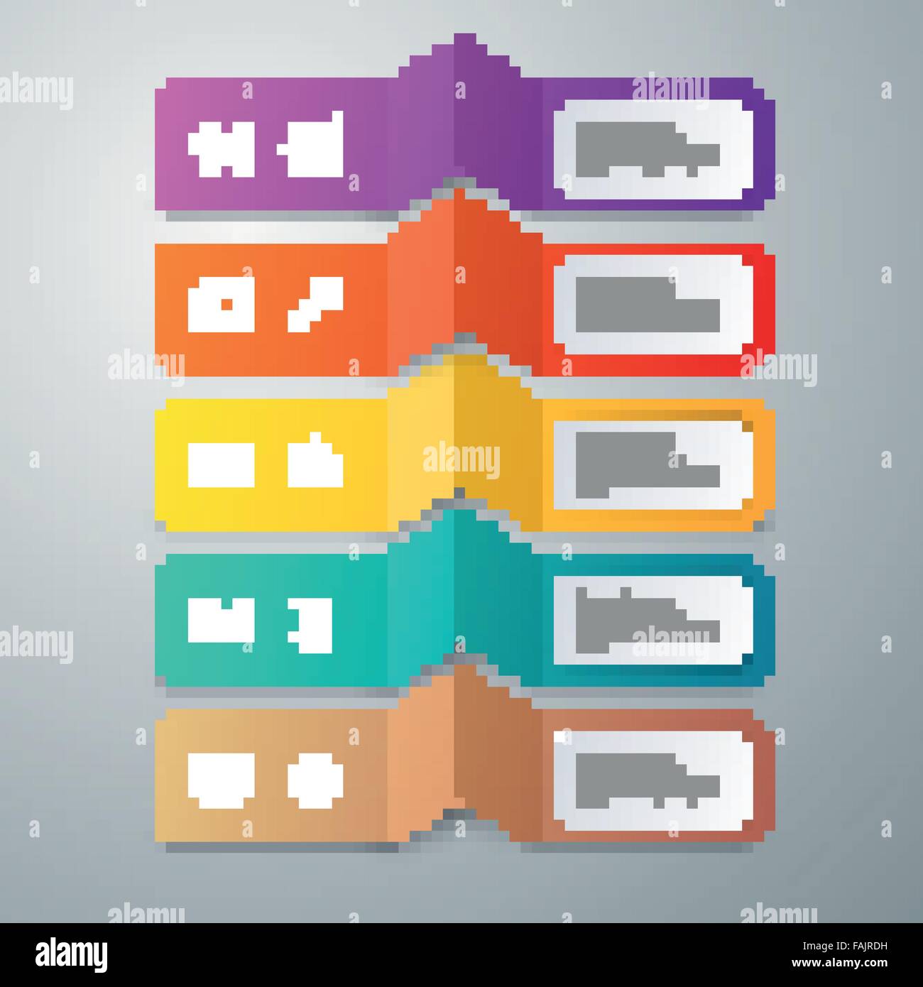 Vector illustration infographics 5 options Stock Vector Image & Art - Alamy