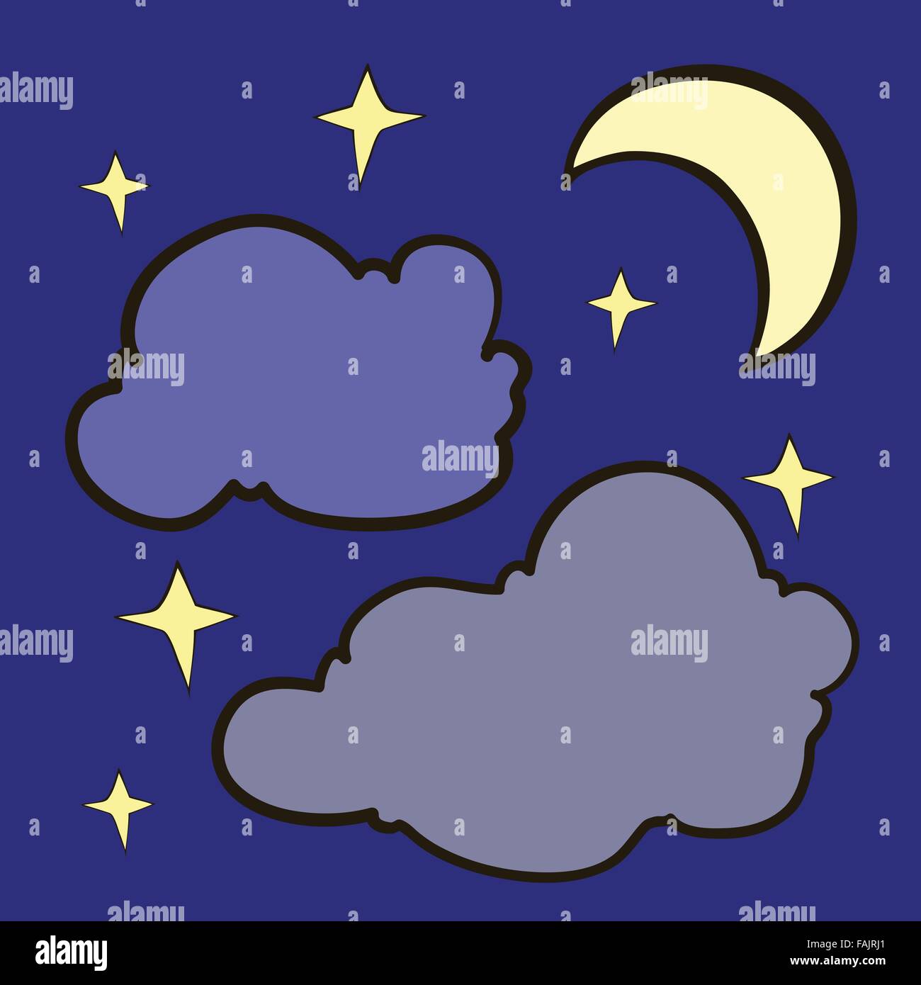 Dark sky stars Stock Vector Images - Alamy