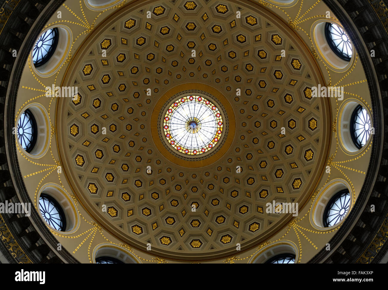 Dome, City Hall, Dublin, Ireland Stock Photo