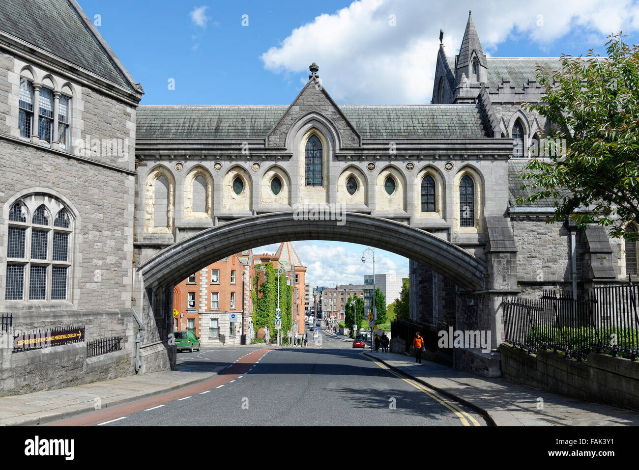 Overpass, Christ Church Cathedral, Dublin, Ireland Stock Photo