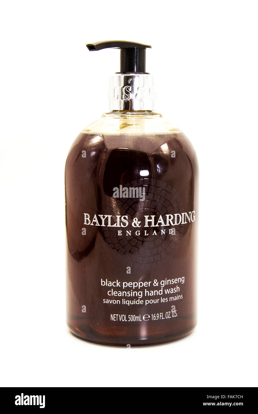 Baylis & Harding product handwash soap England Cutout cut out white background isolated copy