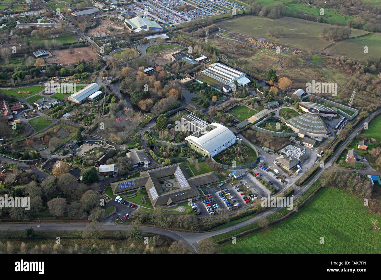 aerial view of Chester Zoo, Cheshire, UK Stock Photo Alamy