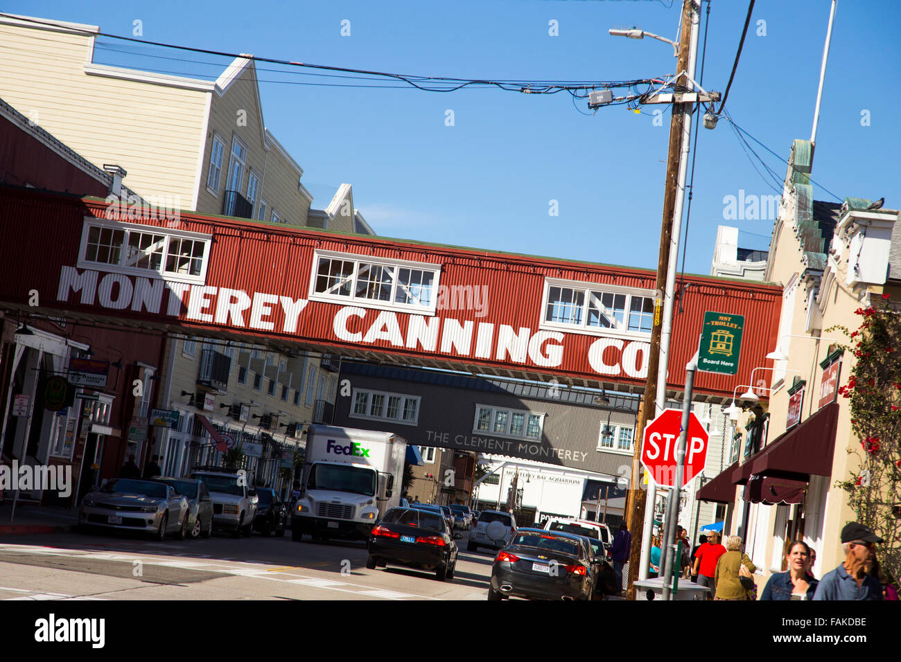 Monterey Canning Co. in Monterey, California Stock Photo
