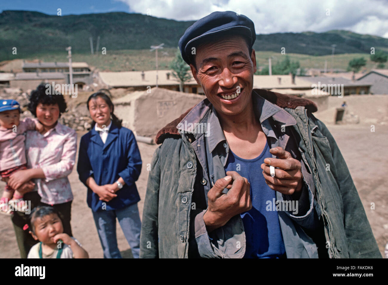 Village life in Inner Mongolia, China autonomous region Stock Photo
