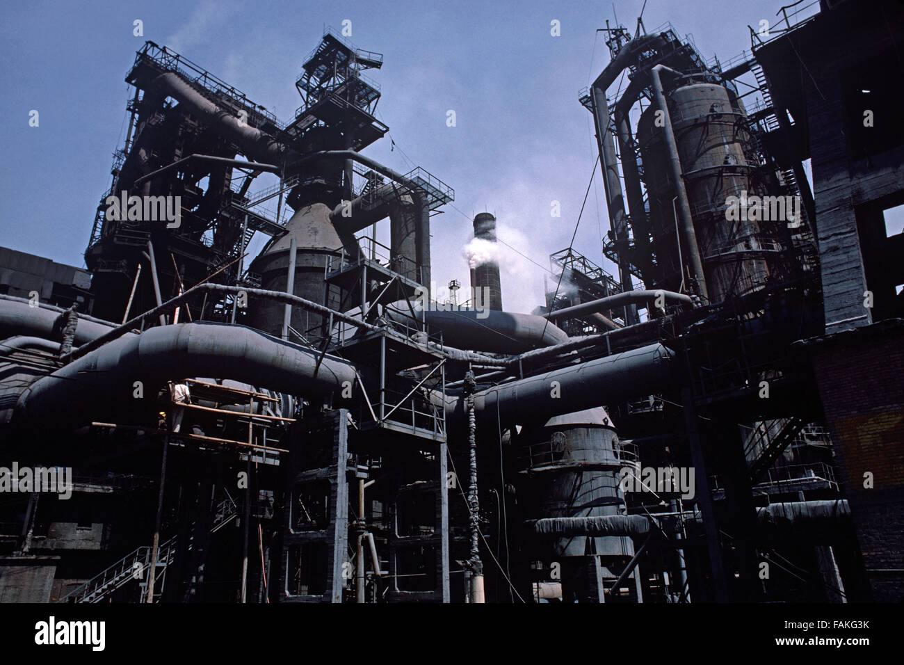 Baotou Steel Works, Baotou, Inner Mongolia, autonomous region of Northern China Stock Photo