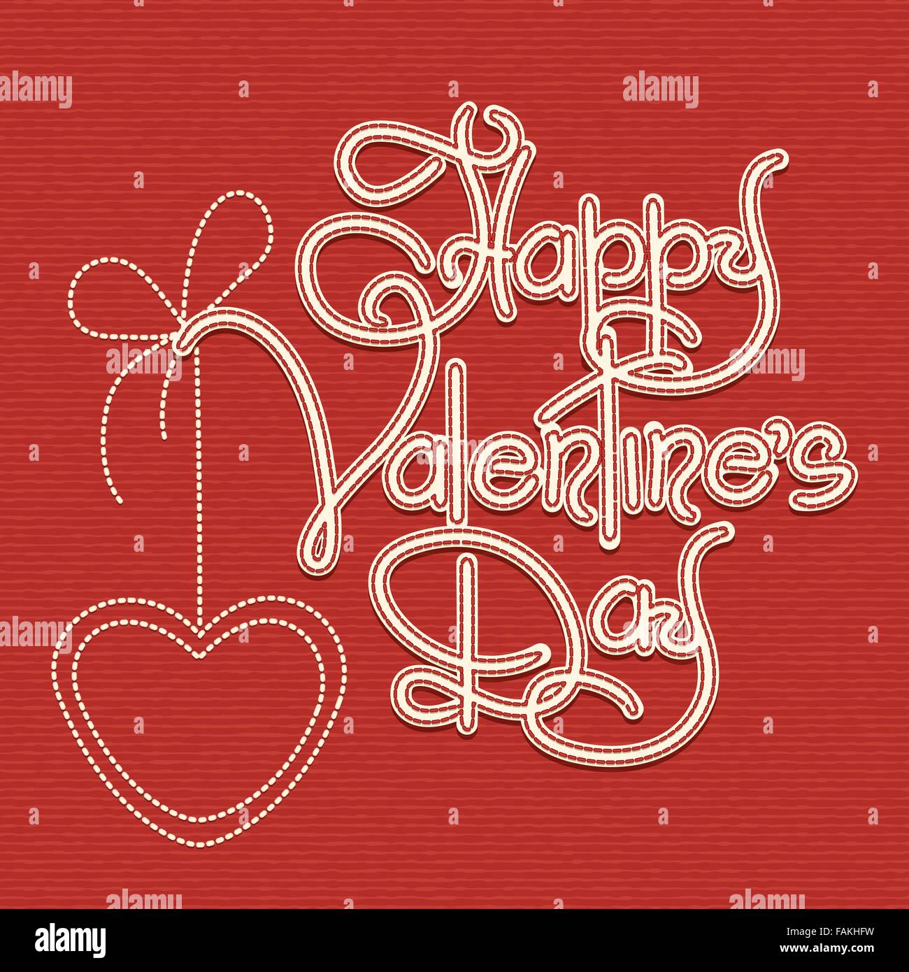 Valentines day typography ribbon Stock Vector Images - Alamy