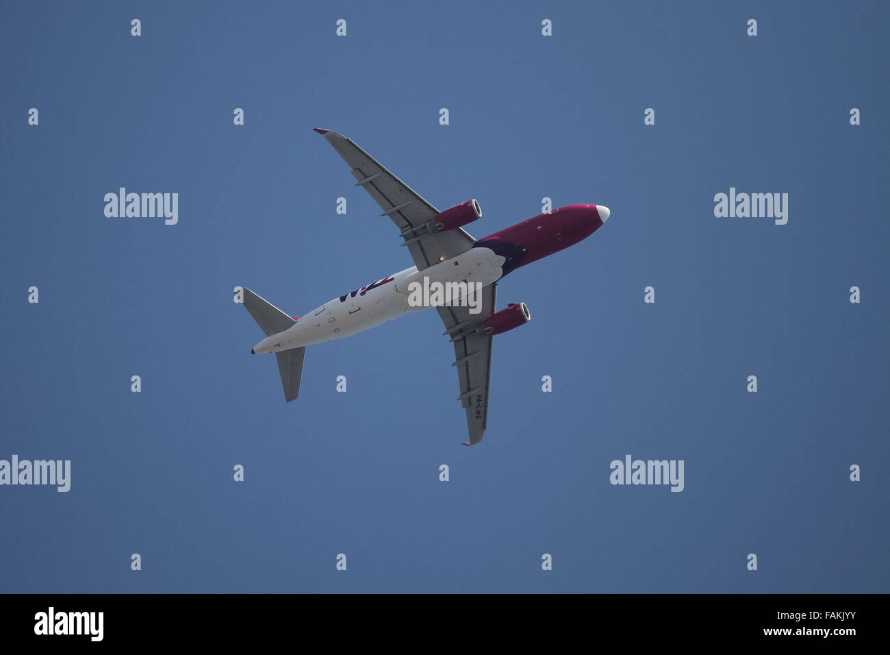 Wizz Air Airbus A320-232 (CN 5608) takes off from Sabiha Gokcen Airport. Stock Photo