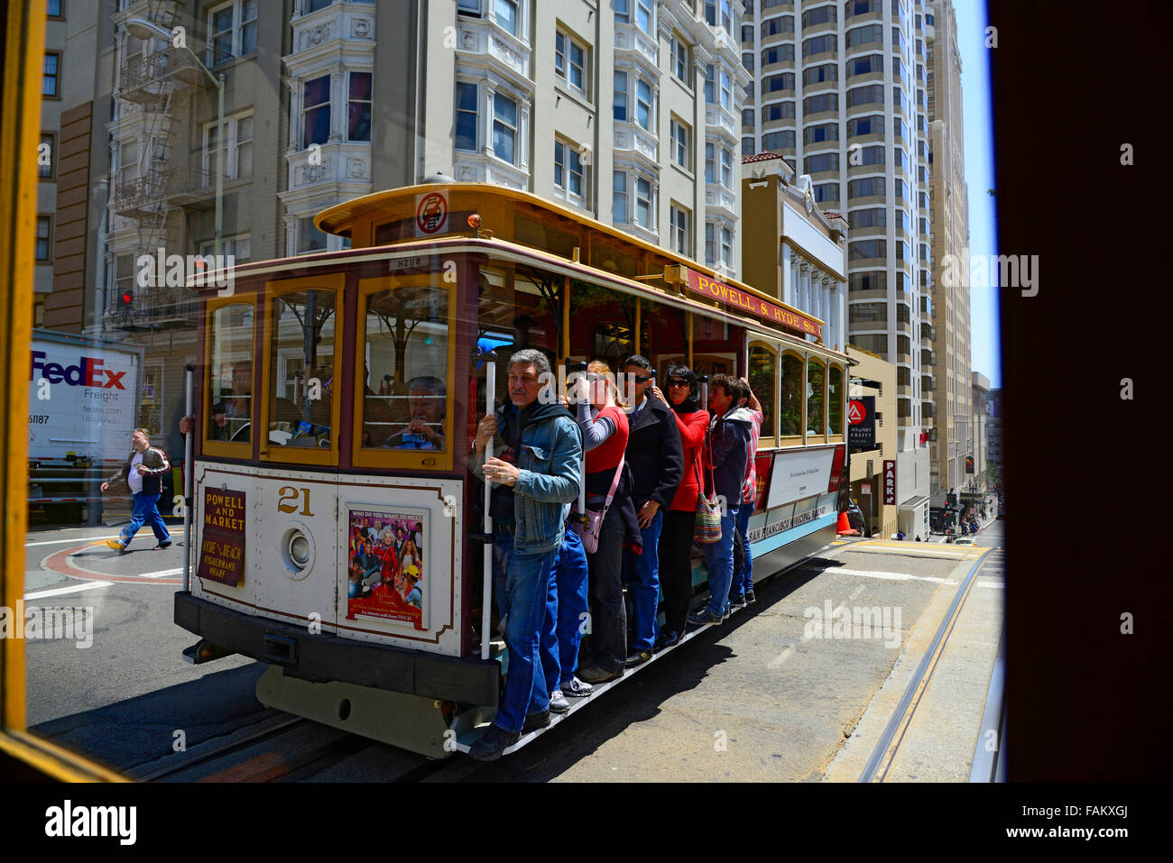 Cable Car San Francisco Bay California CA US Stock Photo Alamy