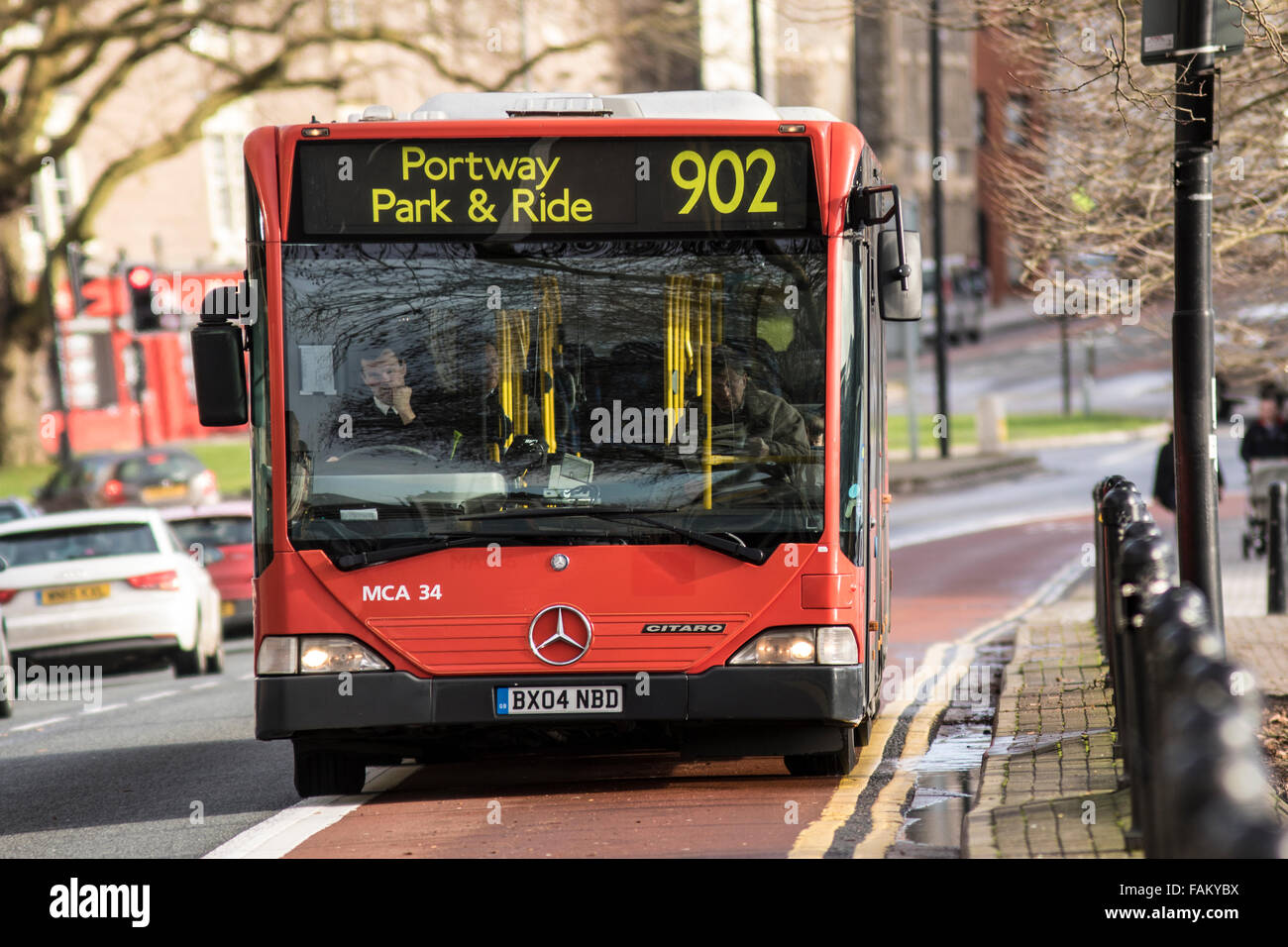 Portway Park And Ride 902 Bus Bristol Stock Photo Alamy
