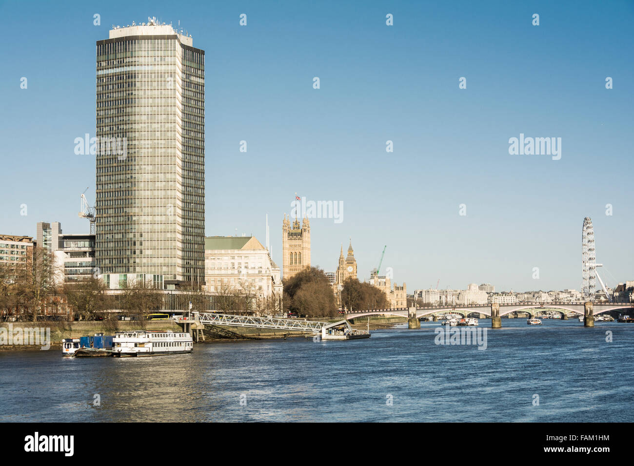 Overlooking thames millbank hires stock photography and images Alamy