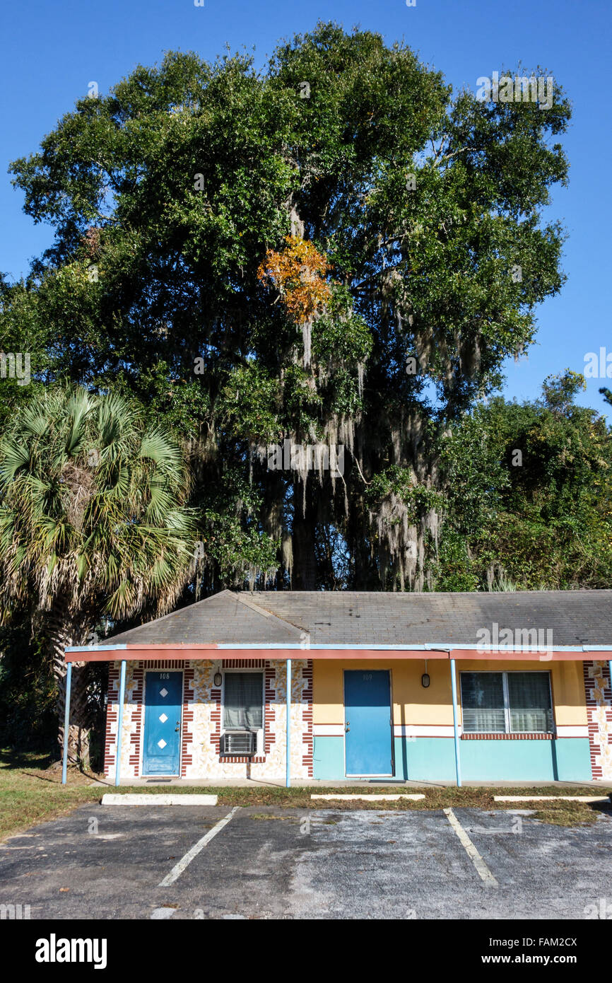 Gainesville Florida,The Florida Motel,budget,rooms,visitors travel traveling tour tourist tourism landmark landmarks culture cultural,vacation group p Stock Photo