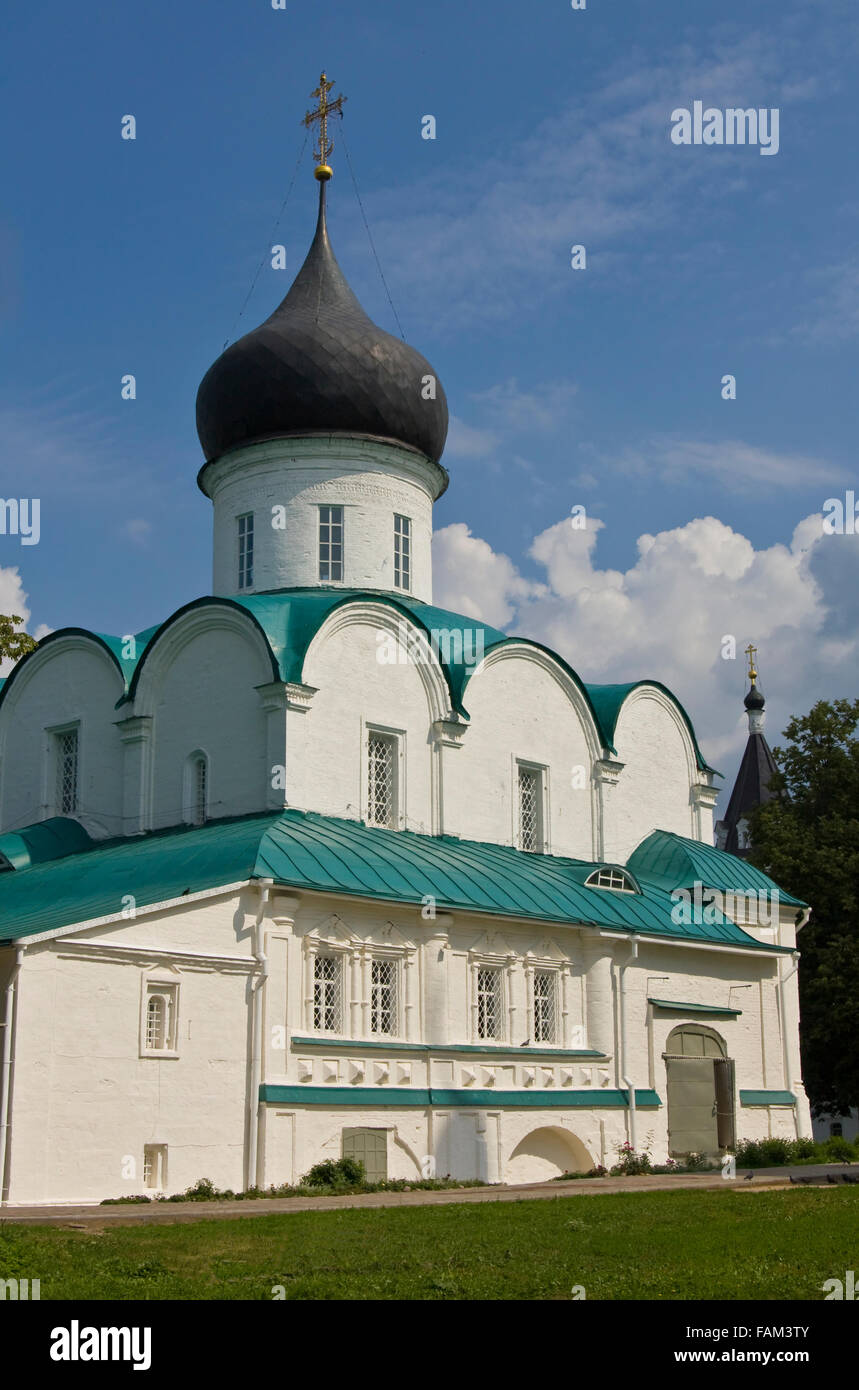 Trinity cathedral 1513 year in SvyatoUspenskiy monastery in historical