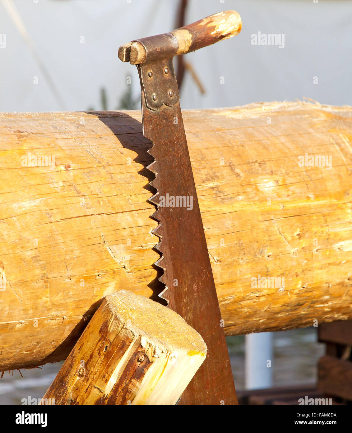 sawing-firewood-hi-res-stock-photography-and-images-alamy