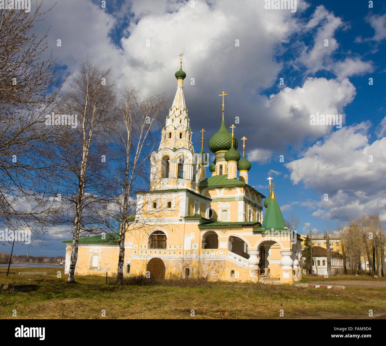 Orthodox church of John the Baptist birth in town Uglich, Russia Stock ...