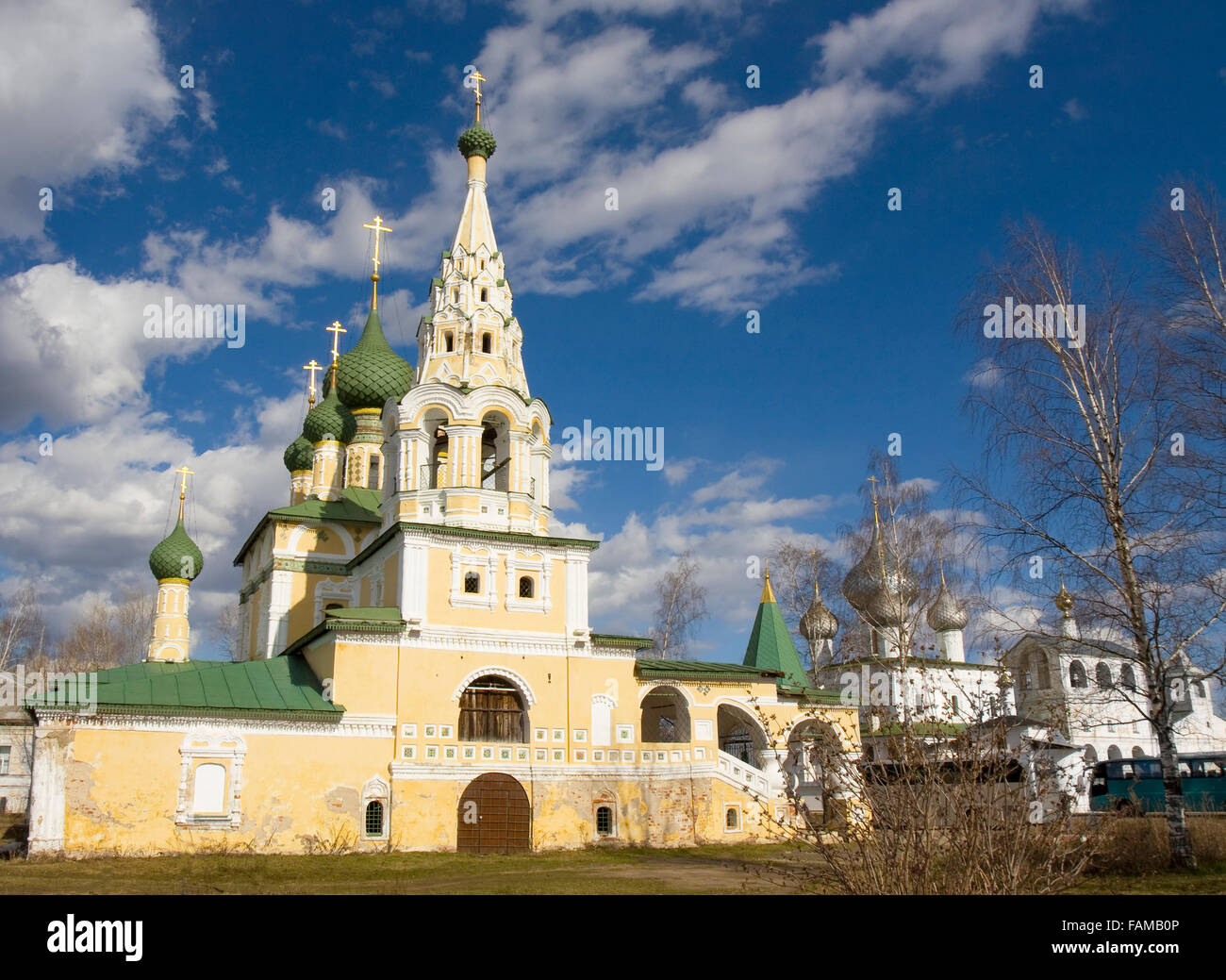 Orthodox church of nativity of John the Baptist in town Uglich, Russia ...