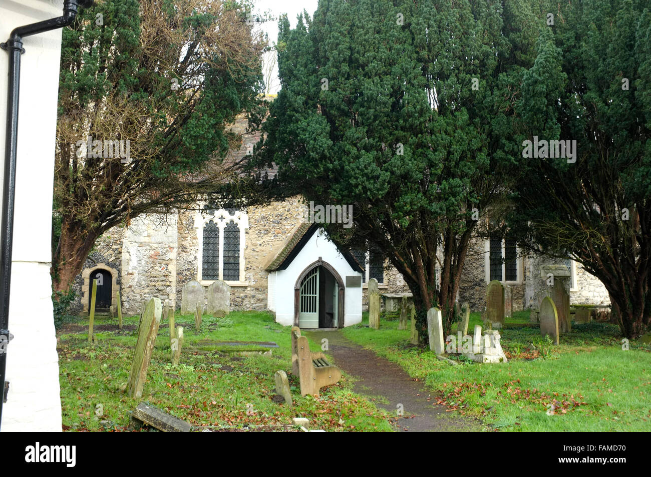 st mary the virgin church in fordwich town nr canterbury east kent uk january 2016 Stock Photo
