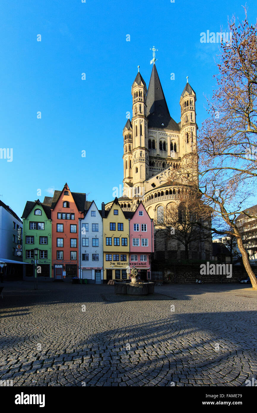 cologne koln town city buildings germany Stock Photo