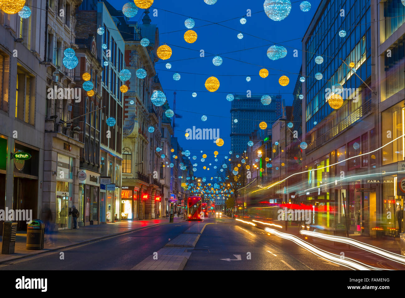 Christmas lights on Oxford Street, London, UK Stock Photo Alamy