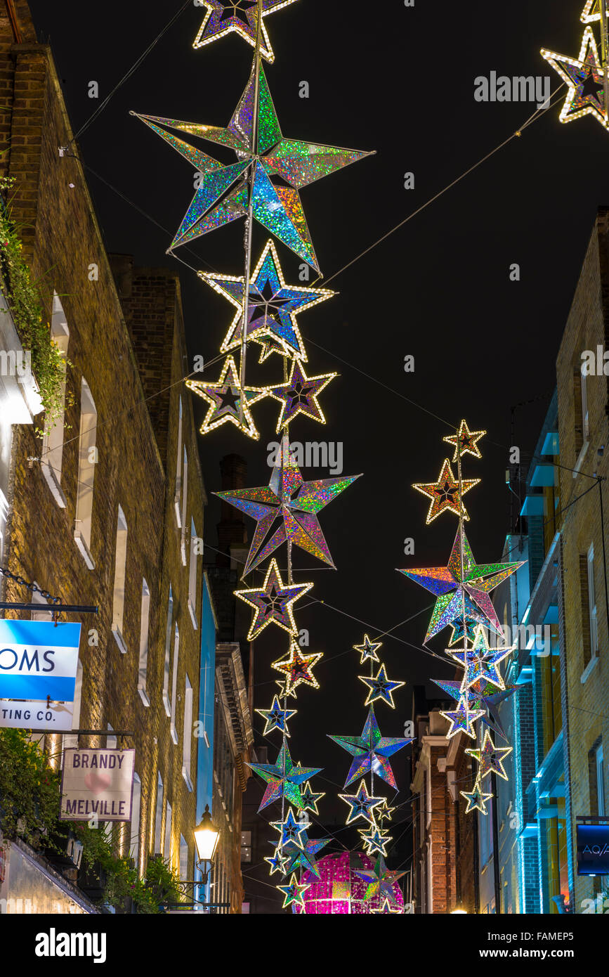 Christmas lights on Carnaby Street, London UK Stock Photo Alamy