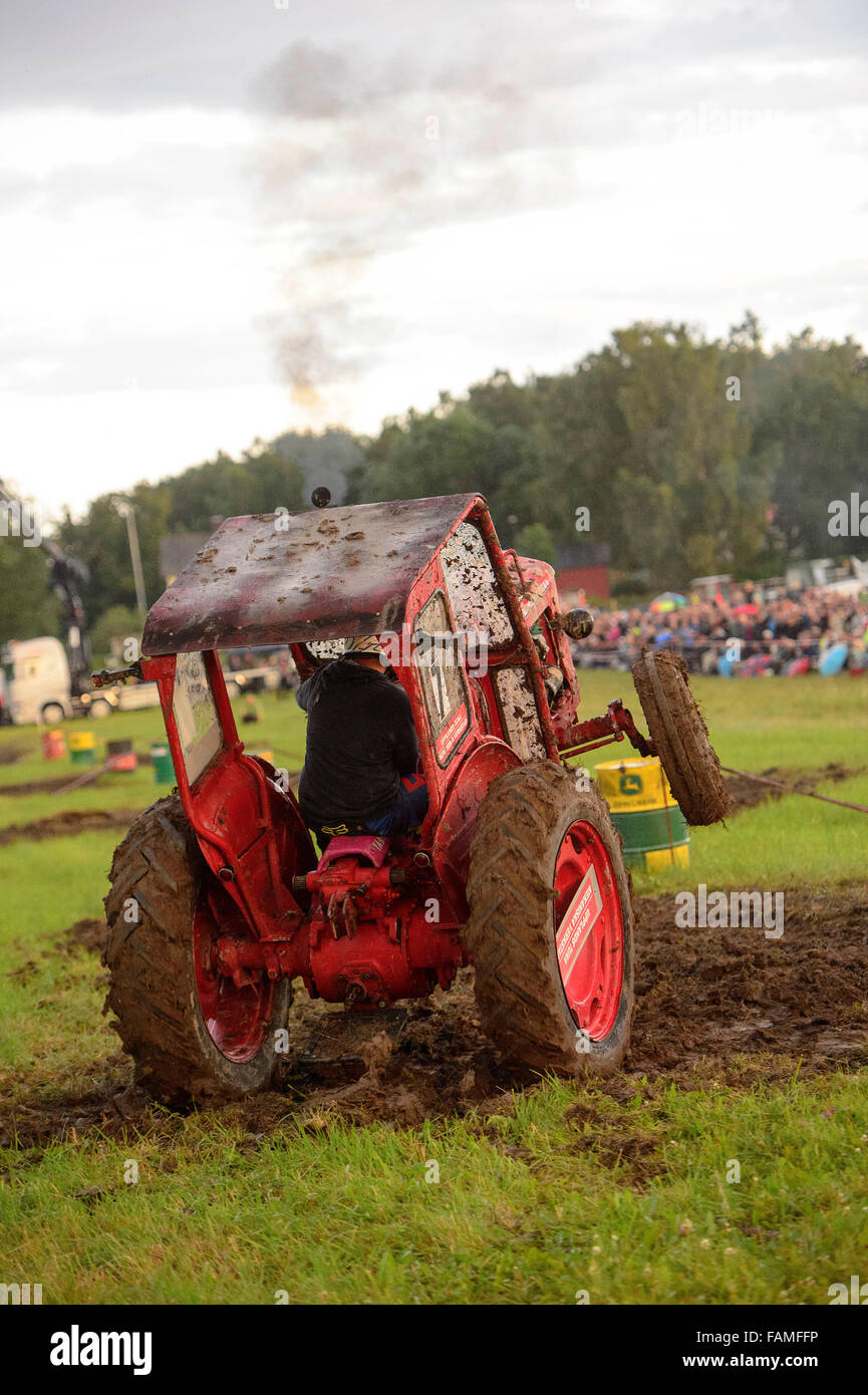 Historic tractor race Stock Photo Alamy