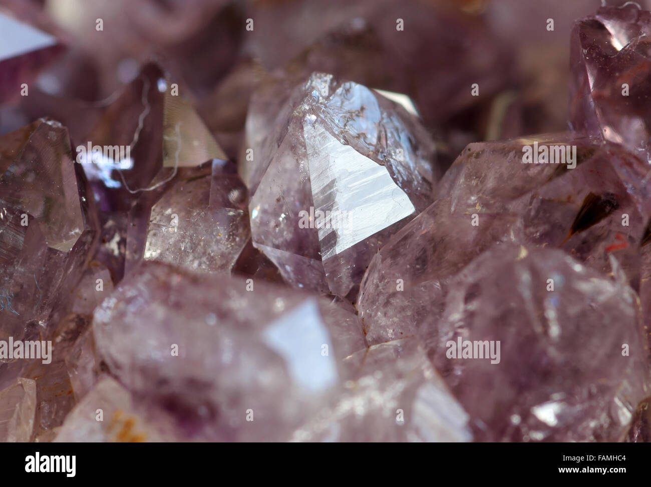 amethyst crystal Stock Photo