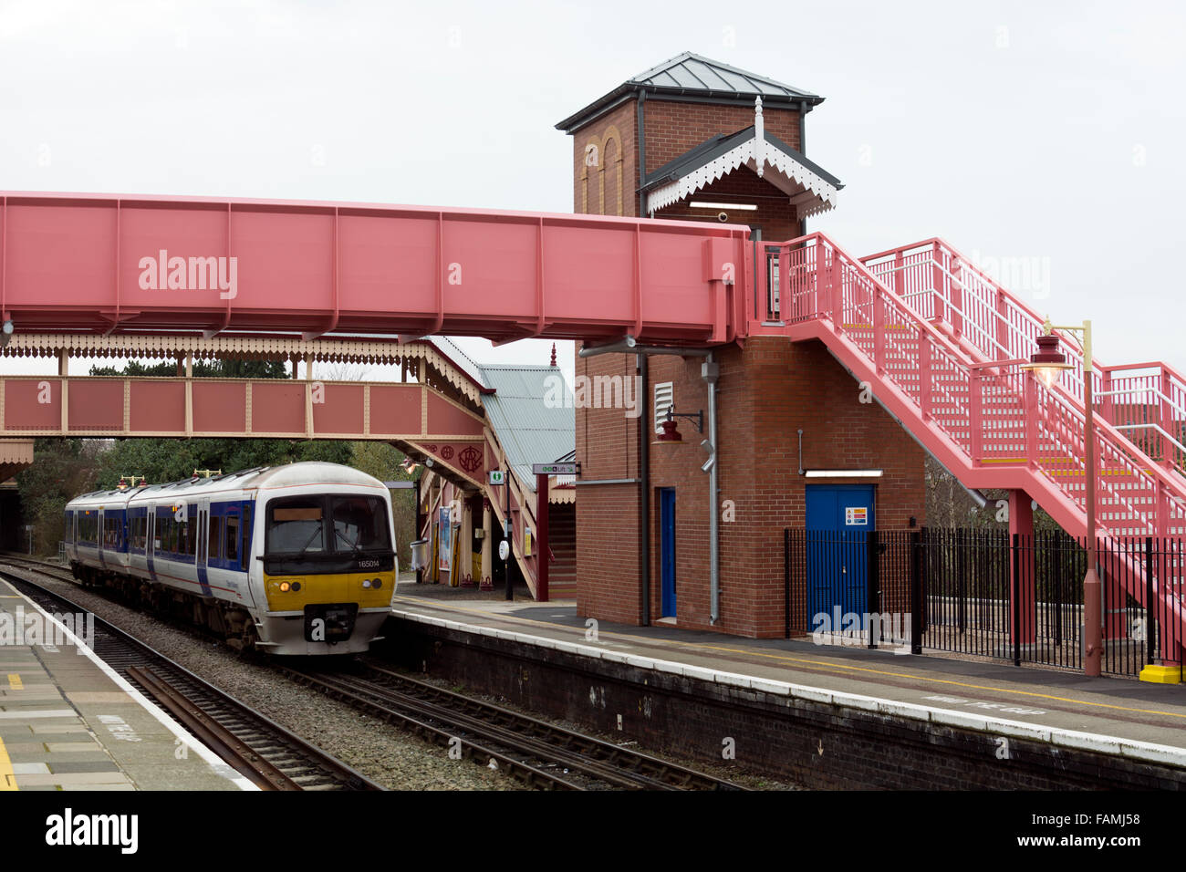 The new footbridge at StratforduponAvon railway station, Warwickshire
