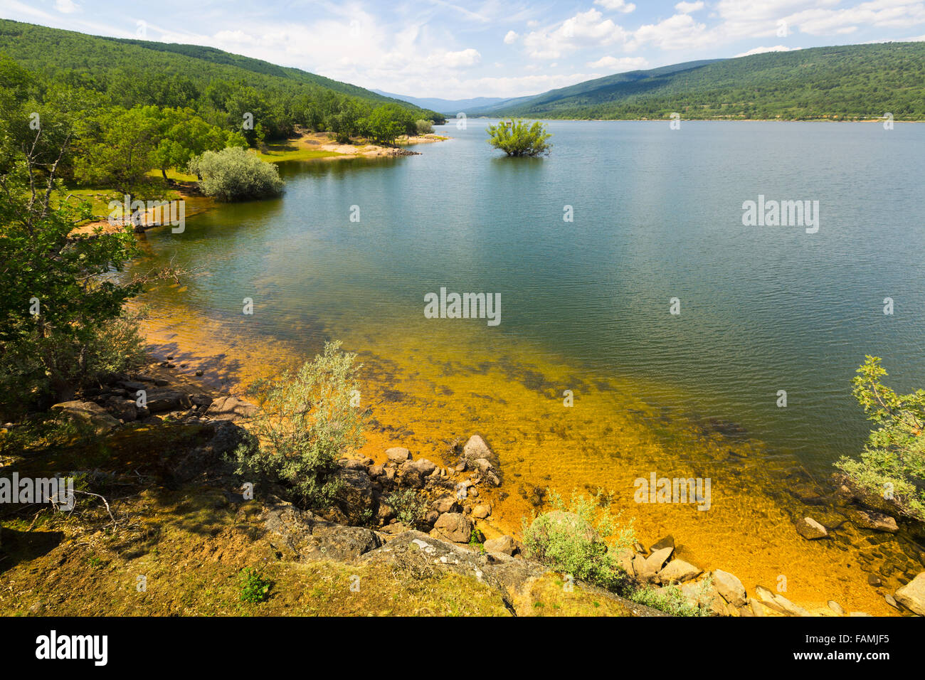 Landscape with lake in soria hi-res stock photography and images - Alamy