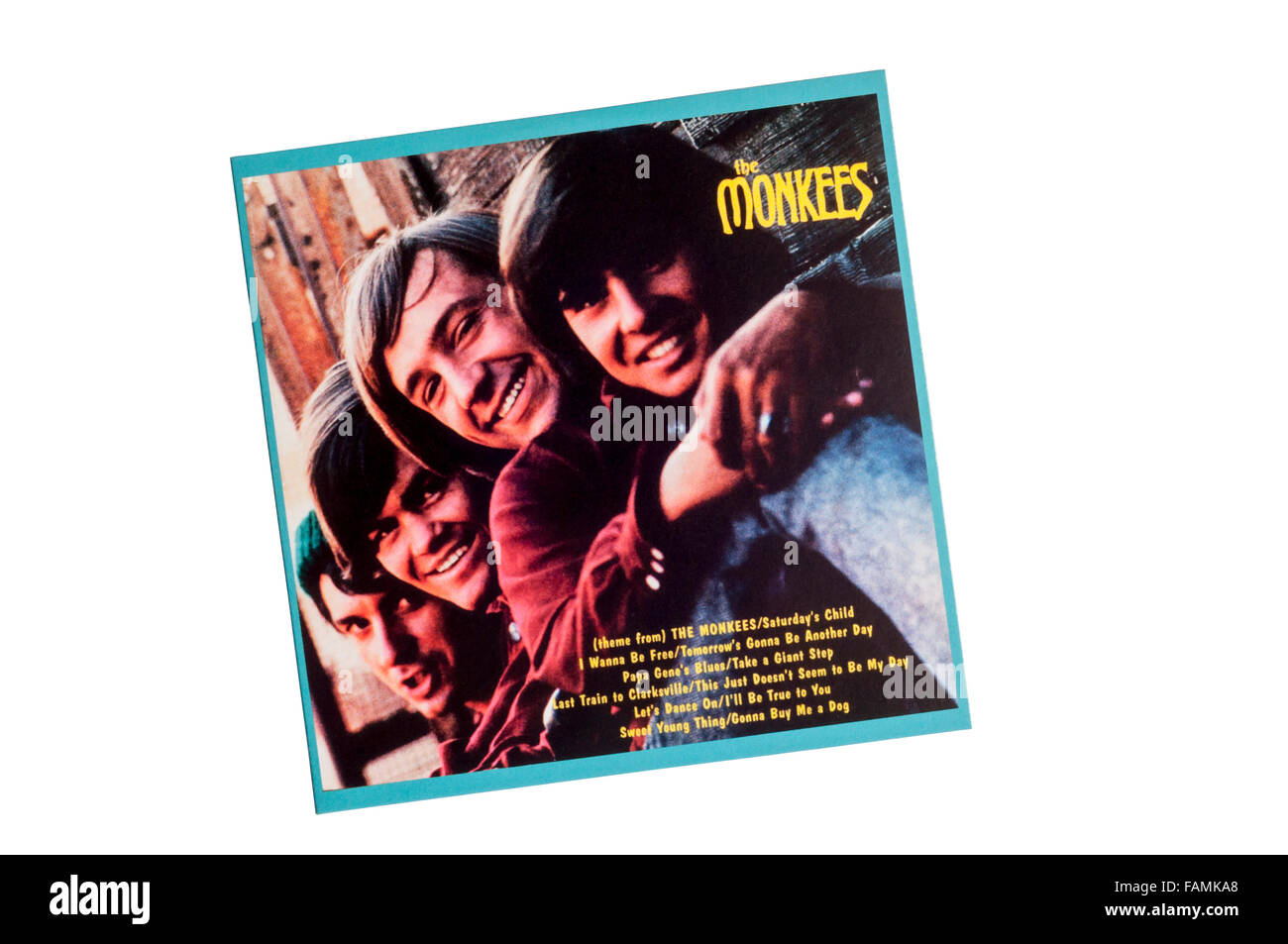 The Monkees was the eponymous first album by The Monkees band.  Released in 1966. Stock Photo