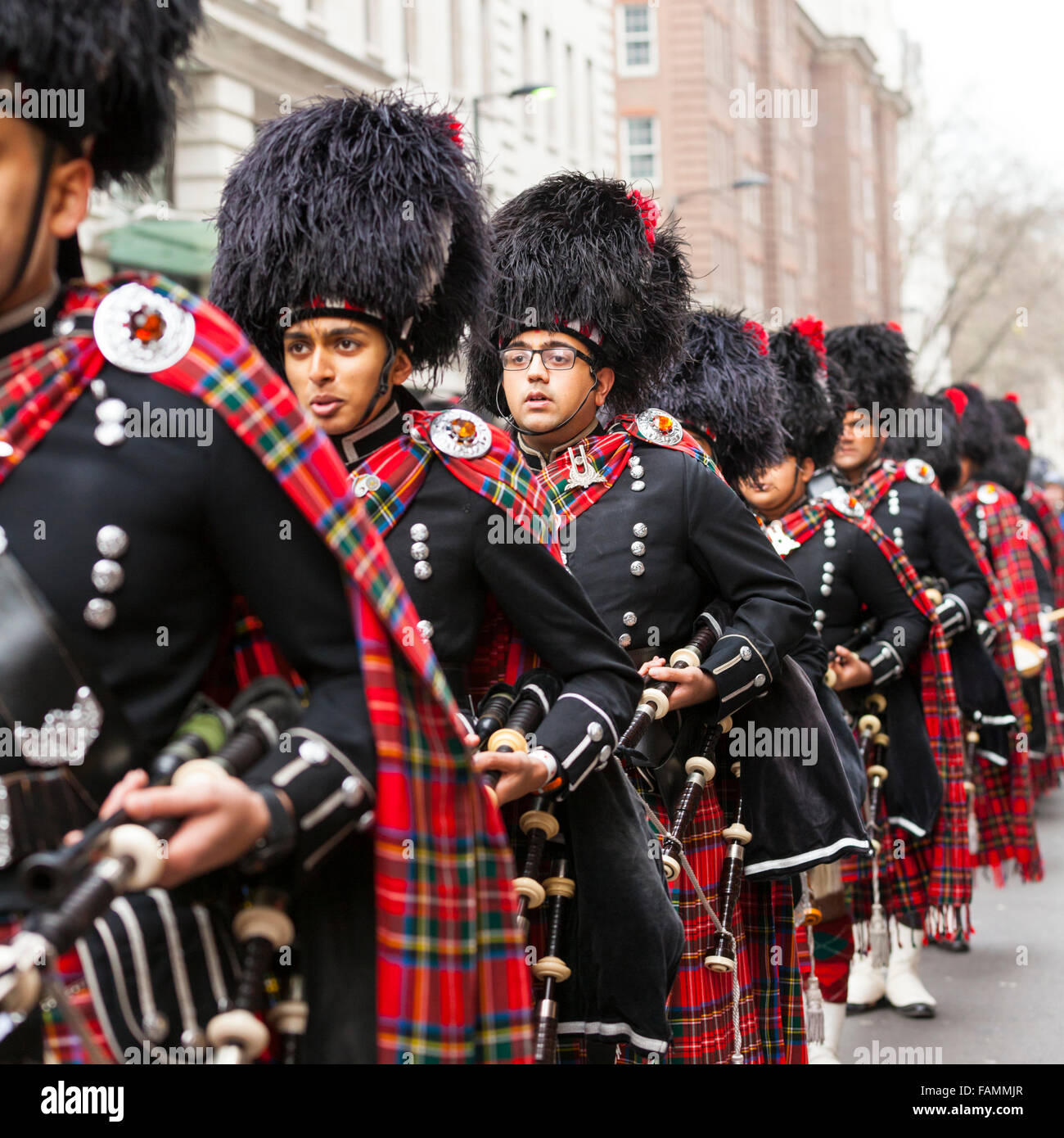 London Scottish Pipe Band Stock Photos & London Scottish Pipe Band