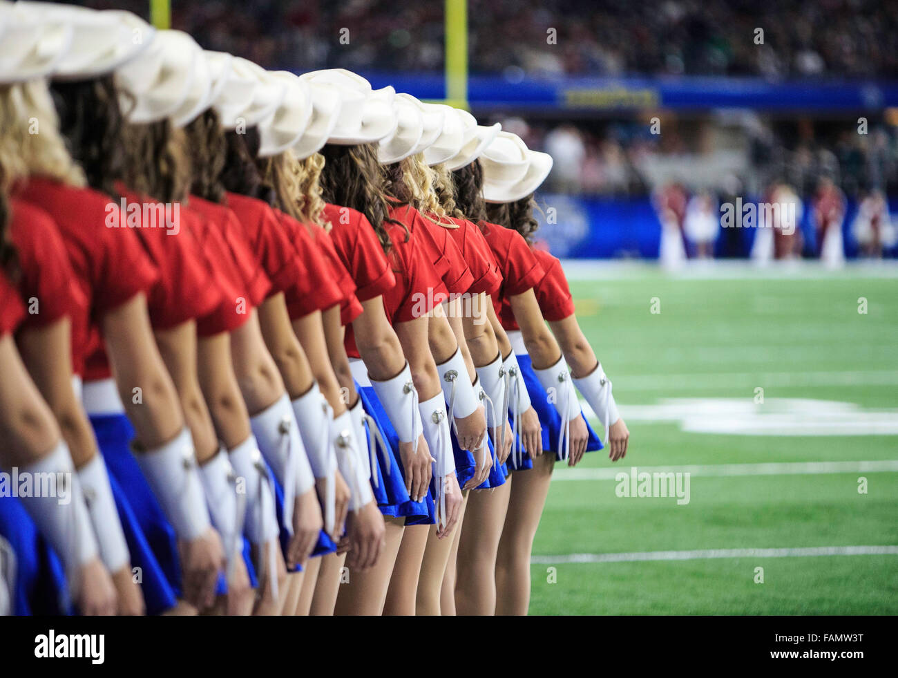 Arlington, Texas, USA. 31st Dec, 2015. Kilgore Rangerettes performing