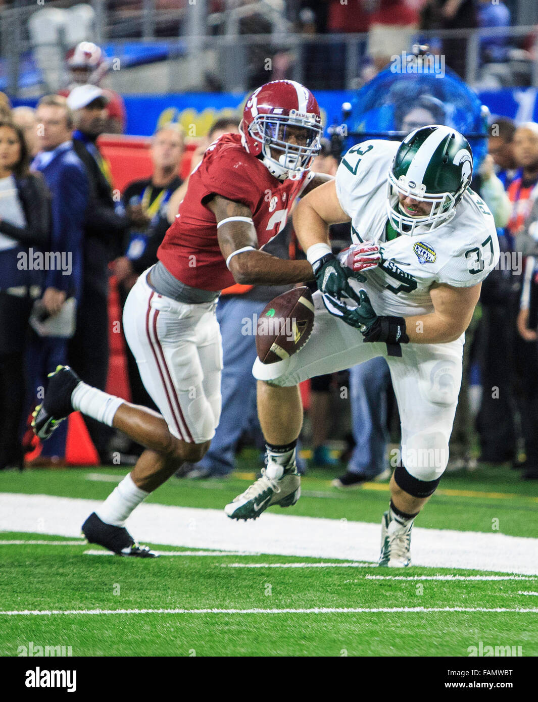 Arlington Texas Usa 31st Dec 2015 Michigan State