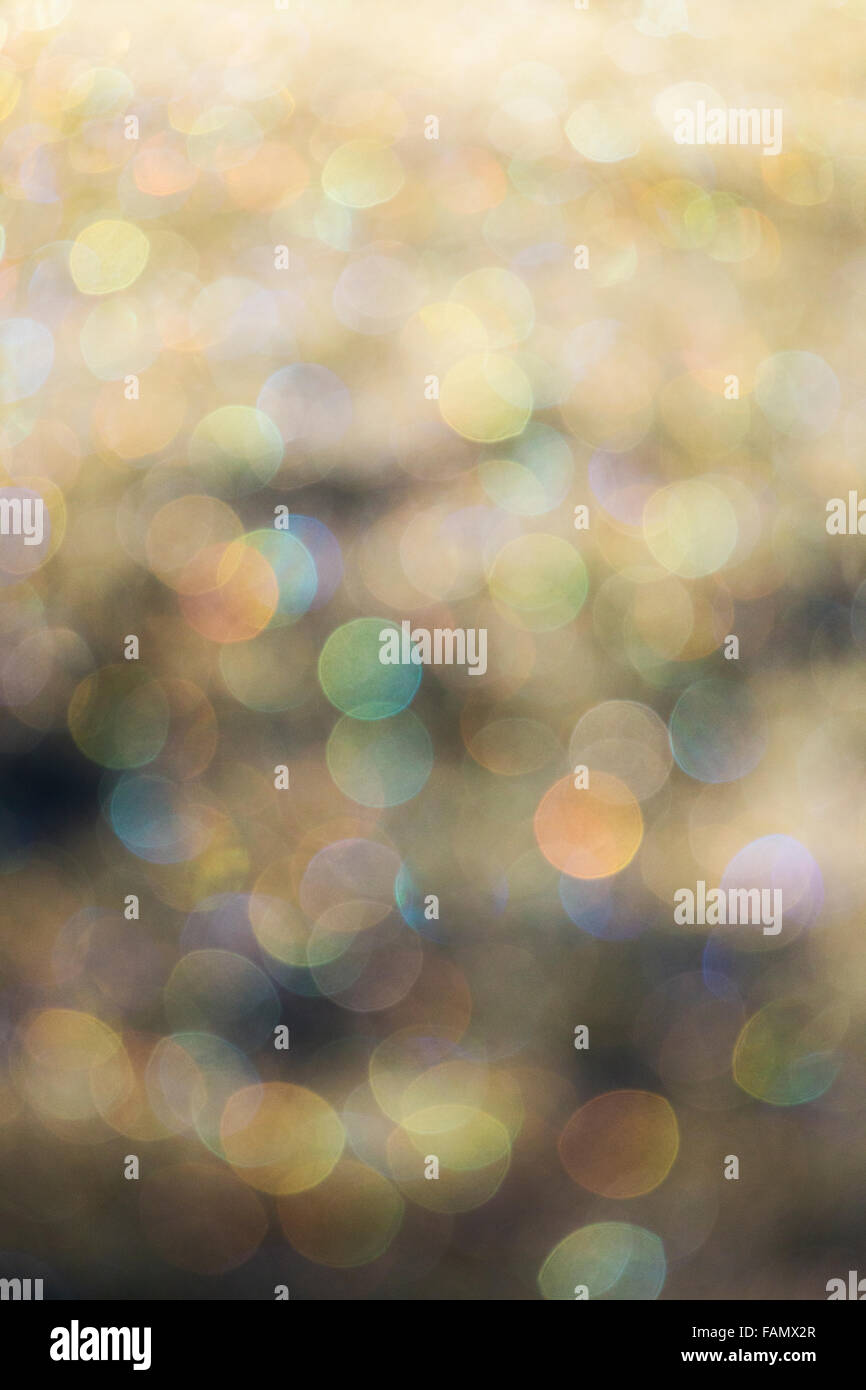 Abstract bokeh background with morning dew Stock Photo