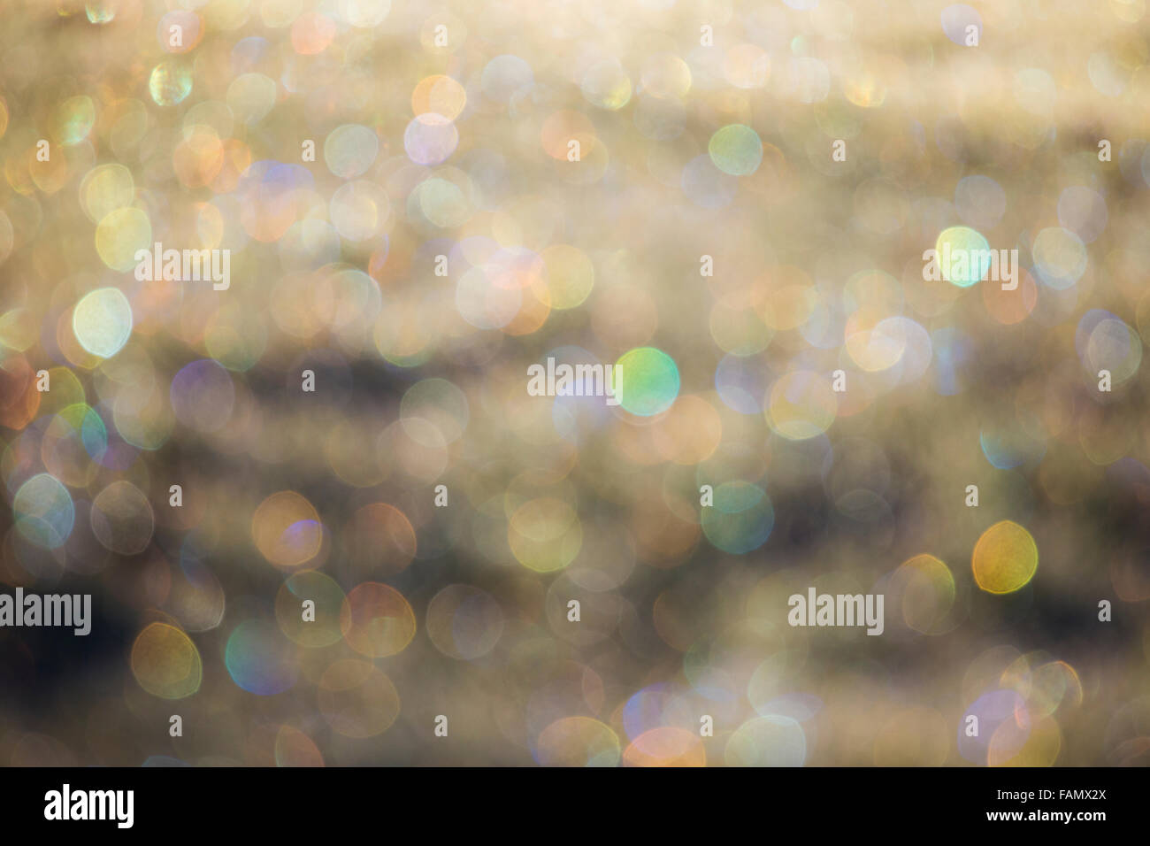 Abstract bokeh background with morning dew Stock Photo